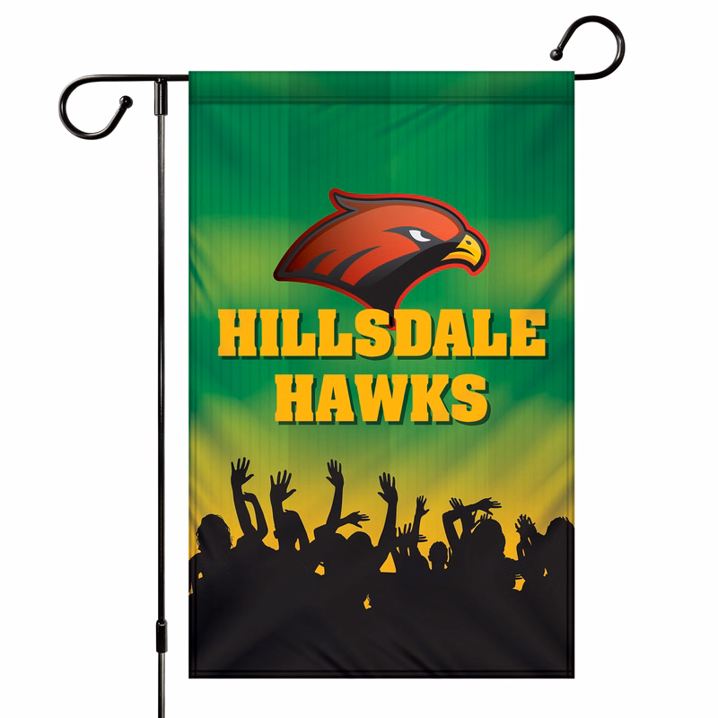 12" x 18" Custom Single Reverse Garden Banner - HQ