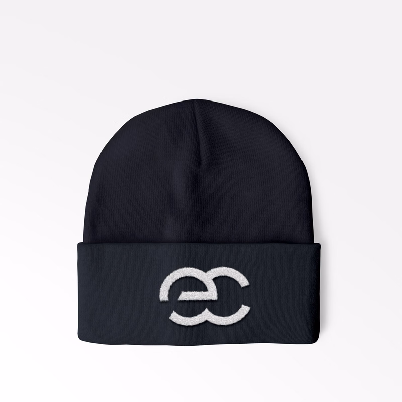 Cuffed Beanie with direct embroidery