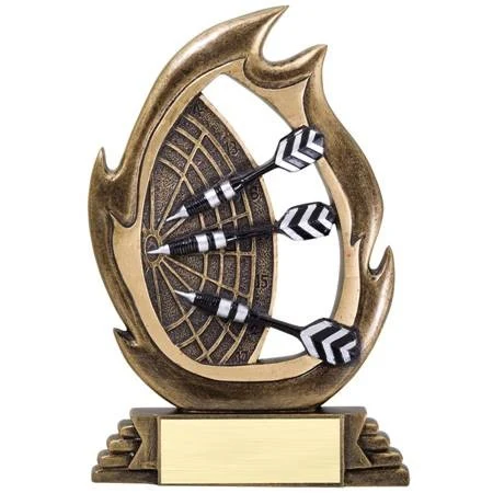 7 1/4" Tall Darts Flame Series Award 1
