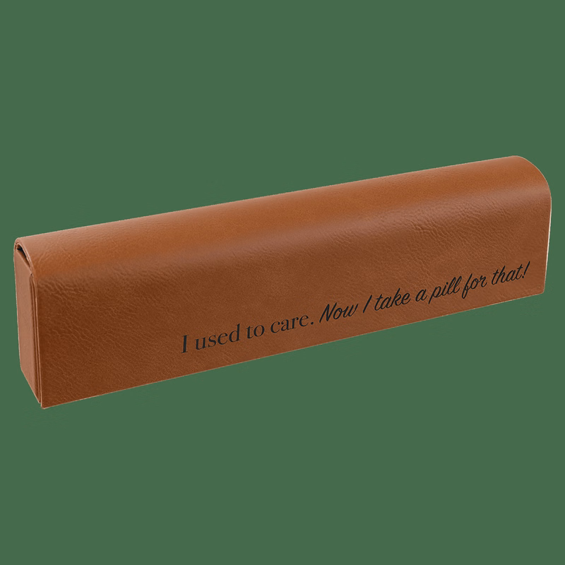 9 3/4" x 2 1/2" Rawhide Leatherette Pill Box