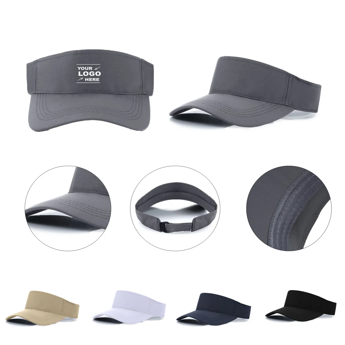 Sports Topless Sun Visor Hat 1