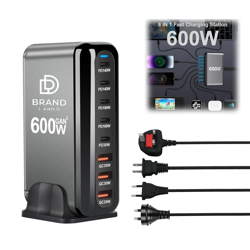 Compact Multi Device Charger Station 1