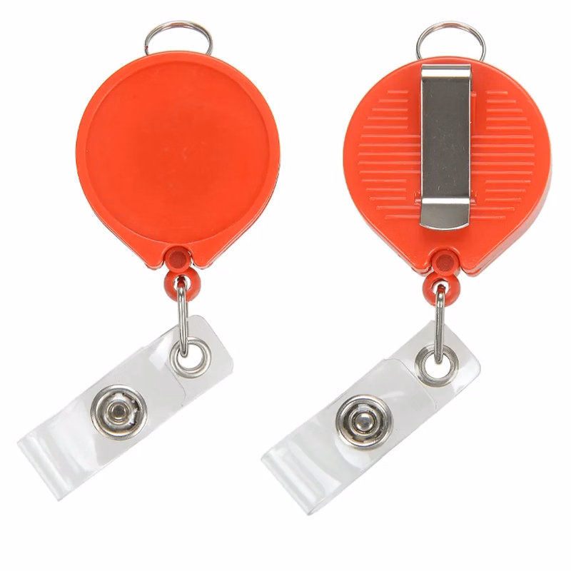 Plastic Clasp Reel Keychain