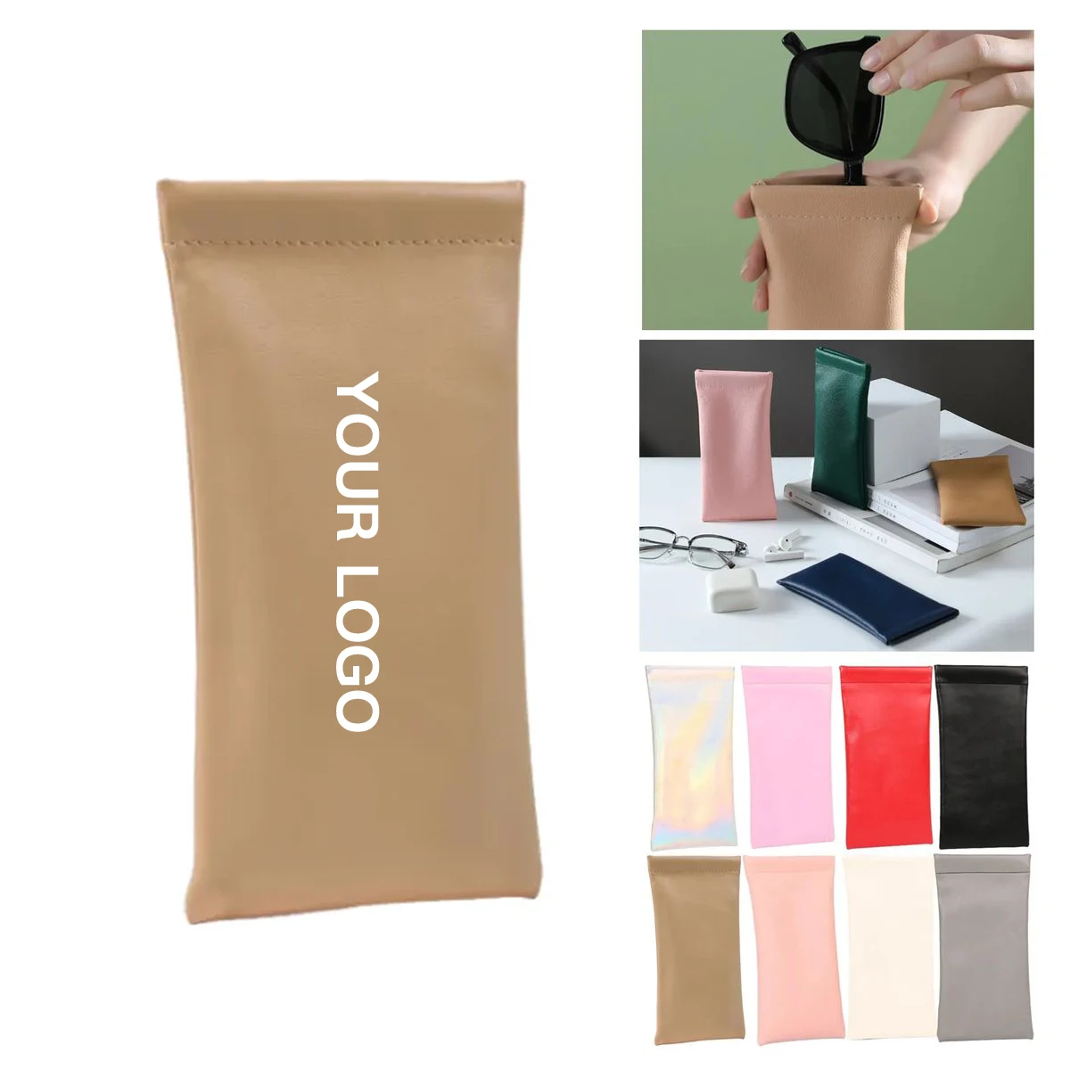 PU Leather Soft Sunglasses Pouch 1
