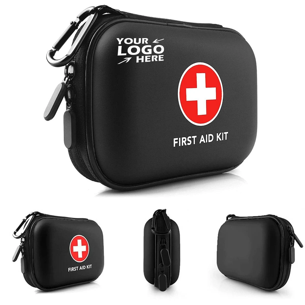 Empty Waterproof EVA First Aid Organizer Case with Carabiner 1