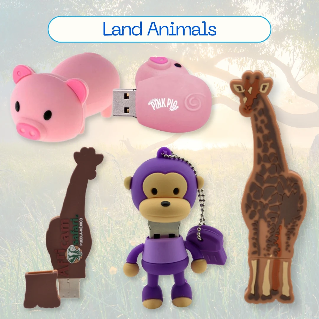 Custom Land Animal-Themed USB Drives 1