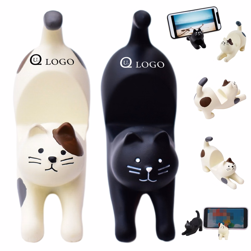 Cute Stretching Cat Smartphone Stand