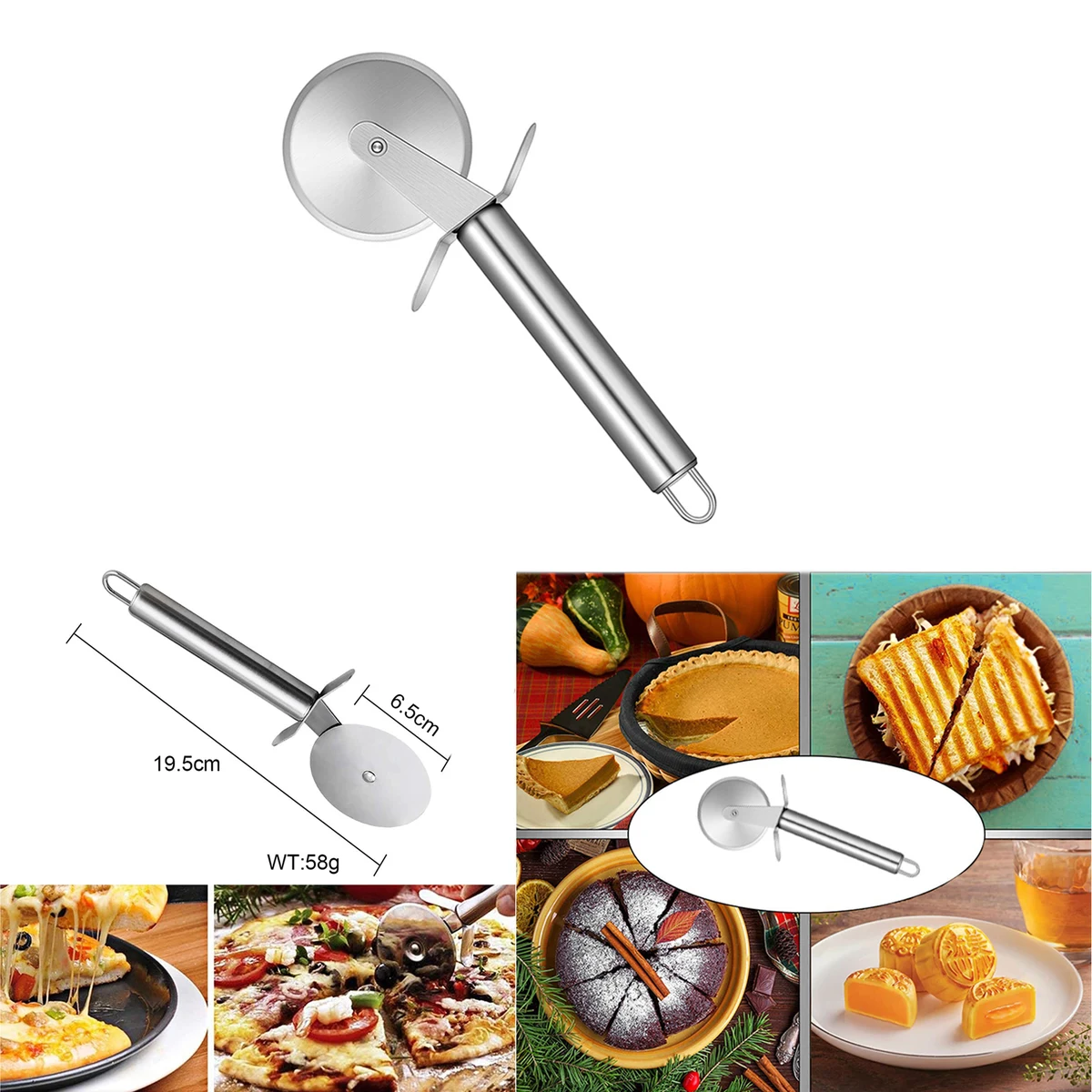 Stainless SteelPizza Cutter 1