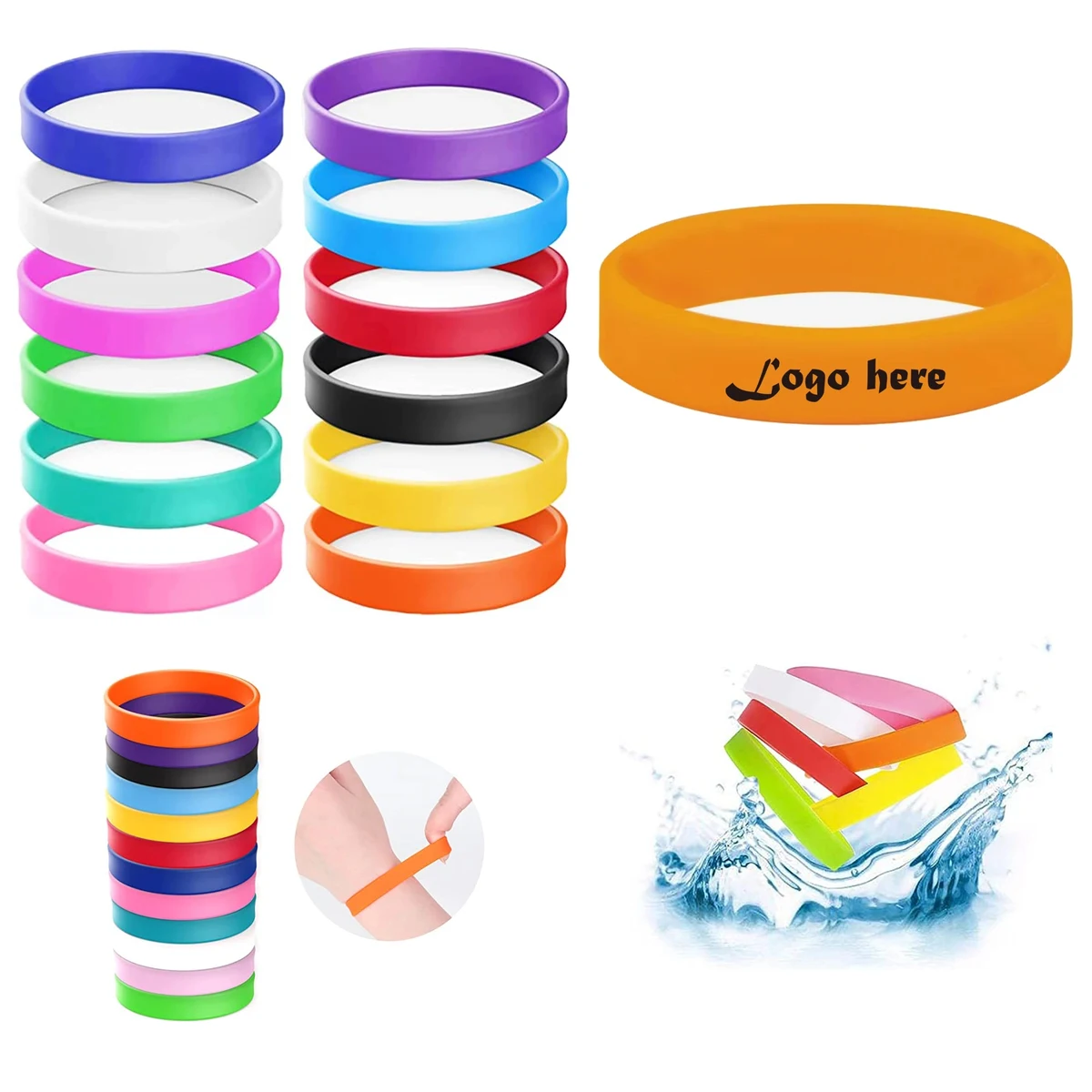 Promotional Wholesale Bracelet Awareness Wristband 1