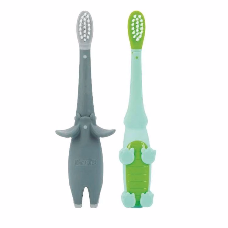 Toddler Toothbrush Sets Alligator & Elephant