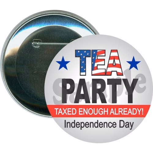 Tea Party, Independence Day Button