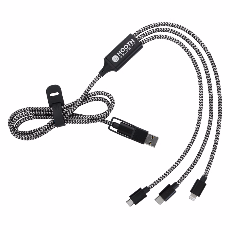 Multi-Purpose Charging Cable (Engraved Color Imprint)