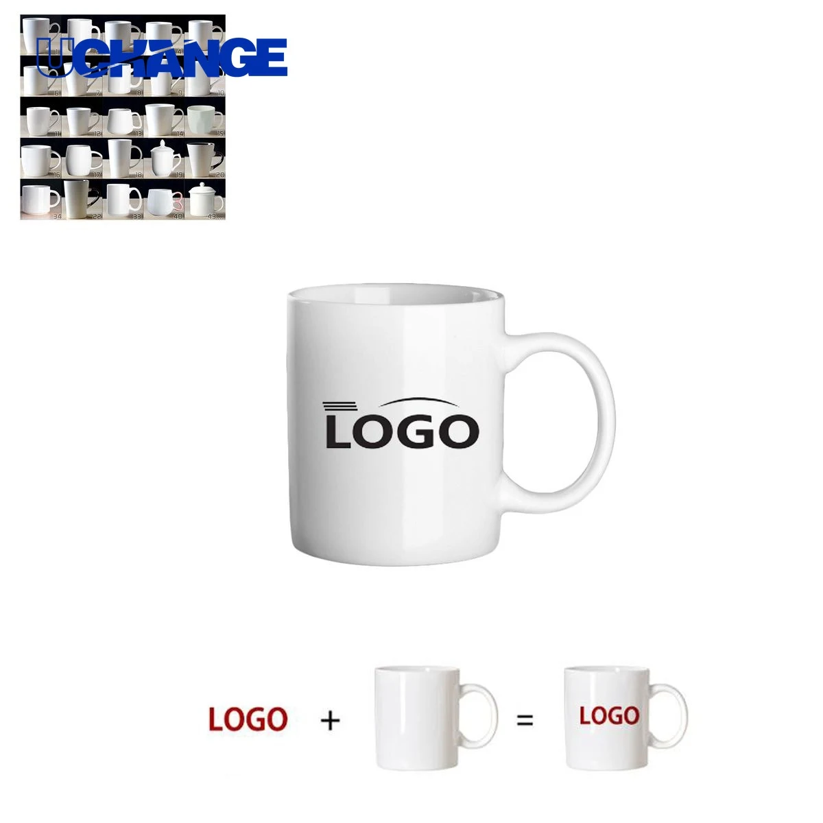 11oz Ceramic Mug with Logo 1