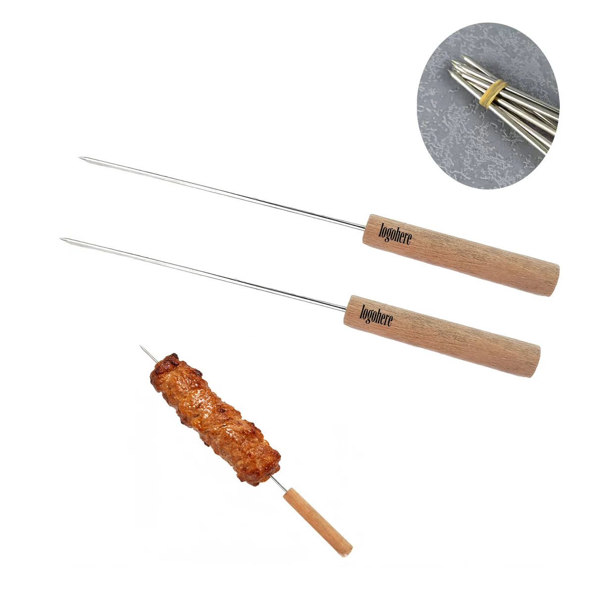 MOQ 50 Stainless Steel Skewers 1