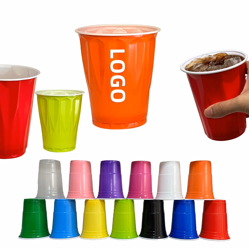 Diamond Shaped Plastic Beer Party Cups