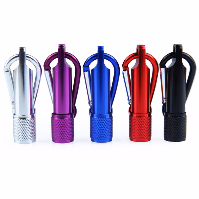 LED Flashlight Torch with Climbing Carabiner