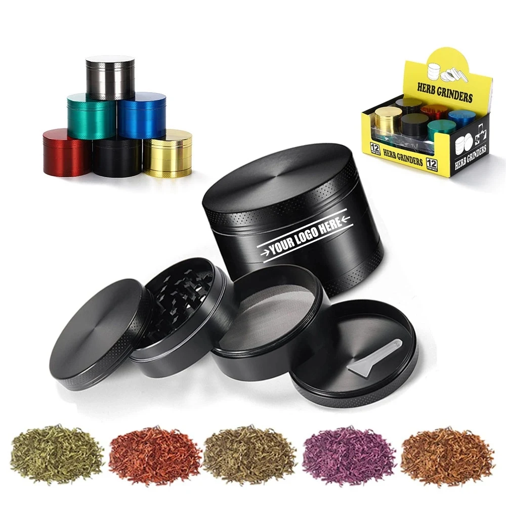 Aluminum 4-Layer Zinc Alloy Herb Grinder 1