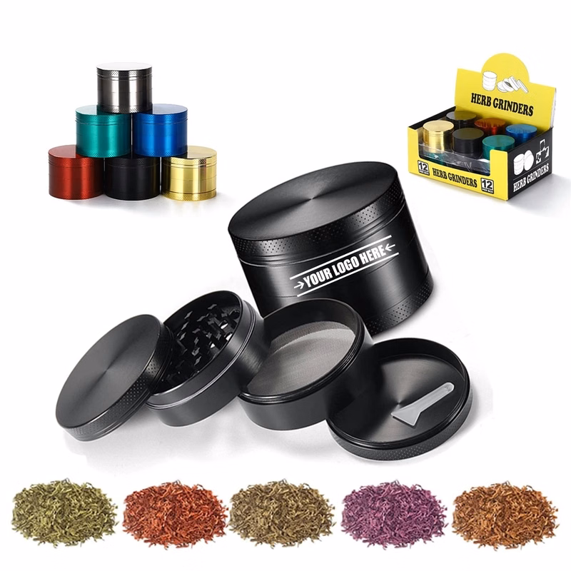 Aluminum 4-Layer Zinc Alloy Herb Grinder