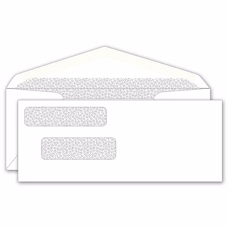 Envelopes, Double Window for Center Write Checks