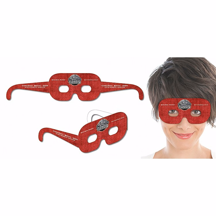 Mask Glasses - UV-Coated (1S) Extra-Thick Paper - 16.25x3.25 - 14 pt.