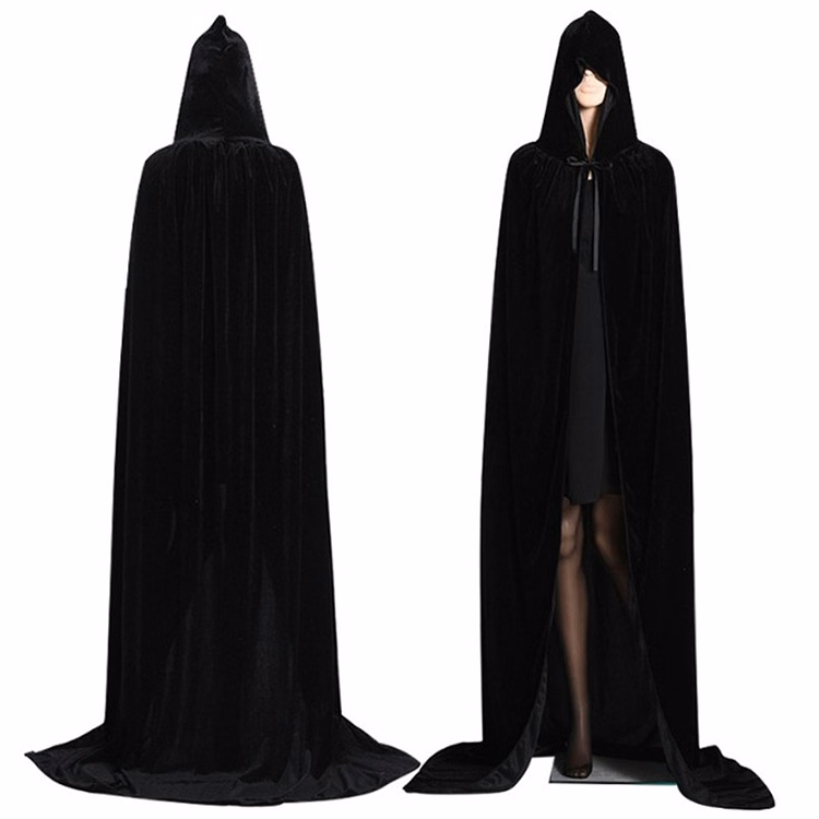 Halloween Party Velvet Cape with Cap