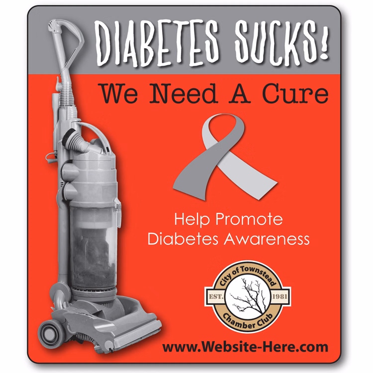 Awareness Magnet - 3.5x4 Round Corners - 25 Mil.