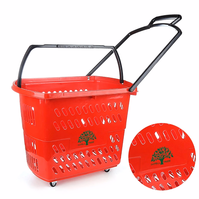 45L Shopping Carts With Wheels And Handle