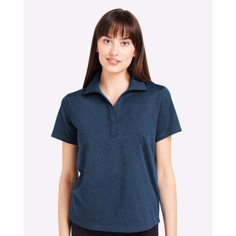 Women's Fairway Marbled Jersey Polo - PDP7058