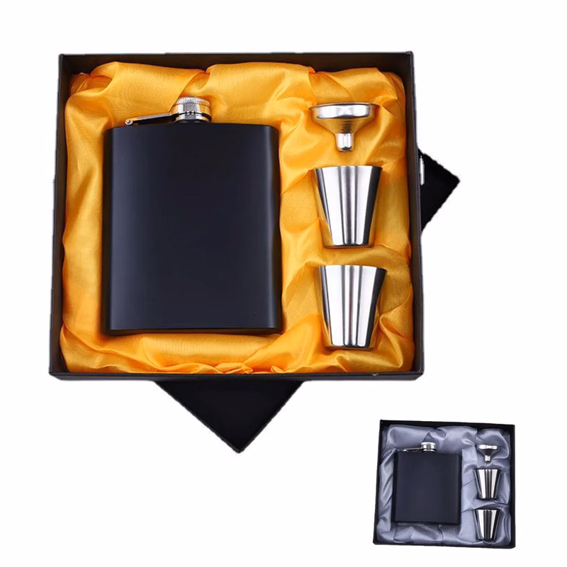 Flask Shot Glass and Funnel Gift Set