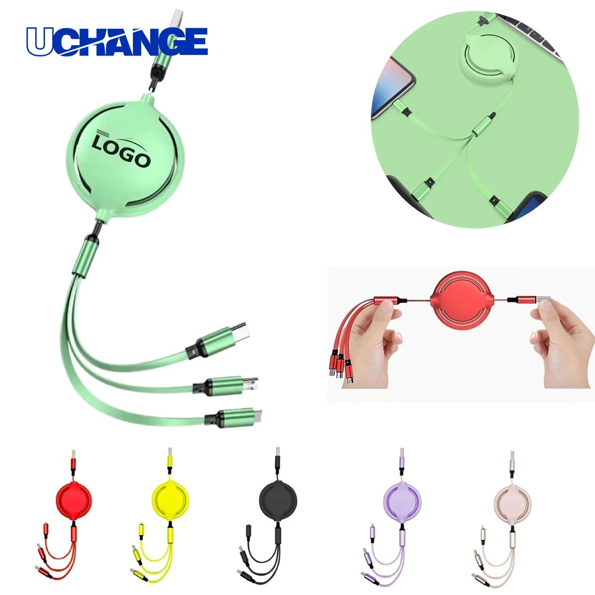 3-in-1 Retractable Charging Cable 1