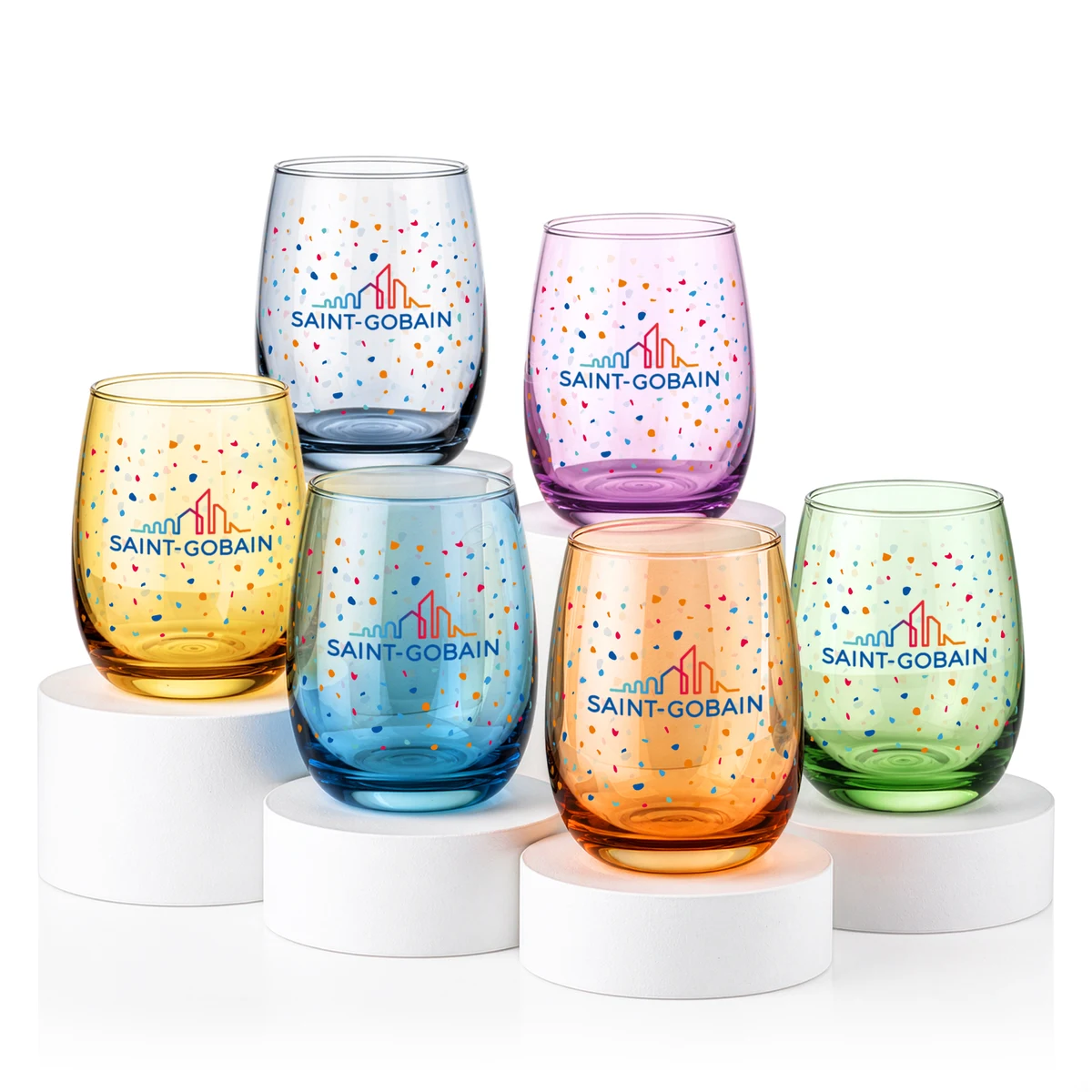 Sedona Stemless Wine Set of 6 - VividPrint™ 1