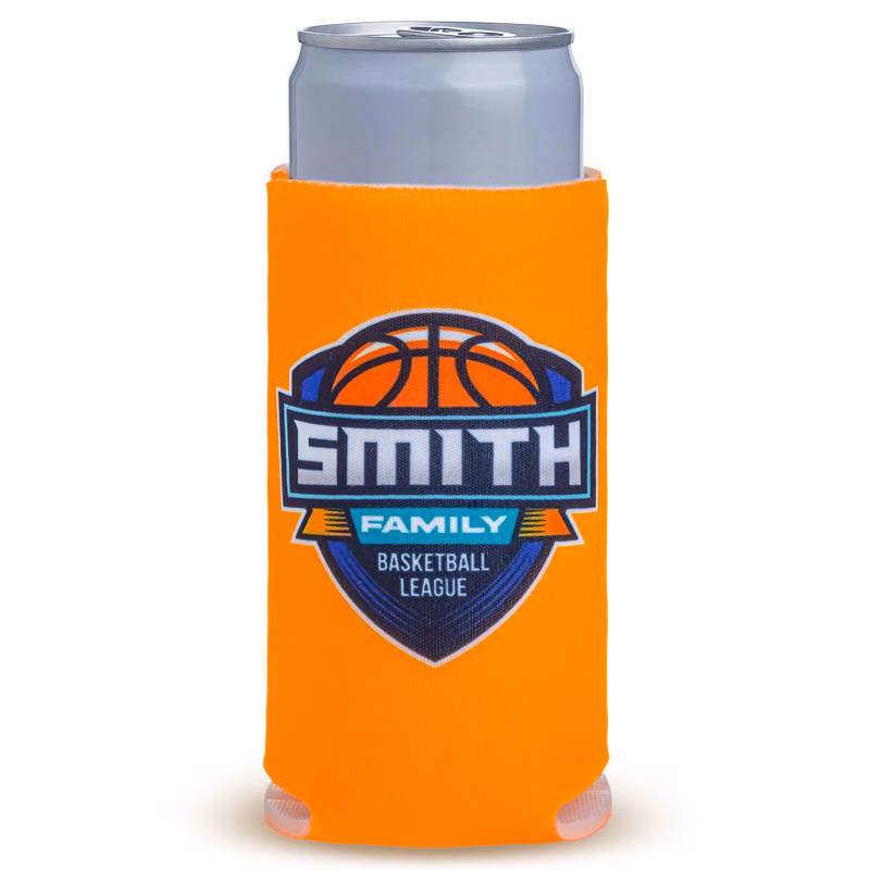 Fluorescent Neon Collapsible SLIM Can Coolers