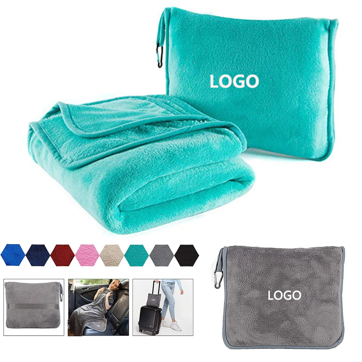 2 in 1 Travel Blanket and Pillow 1