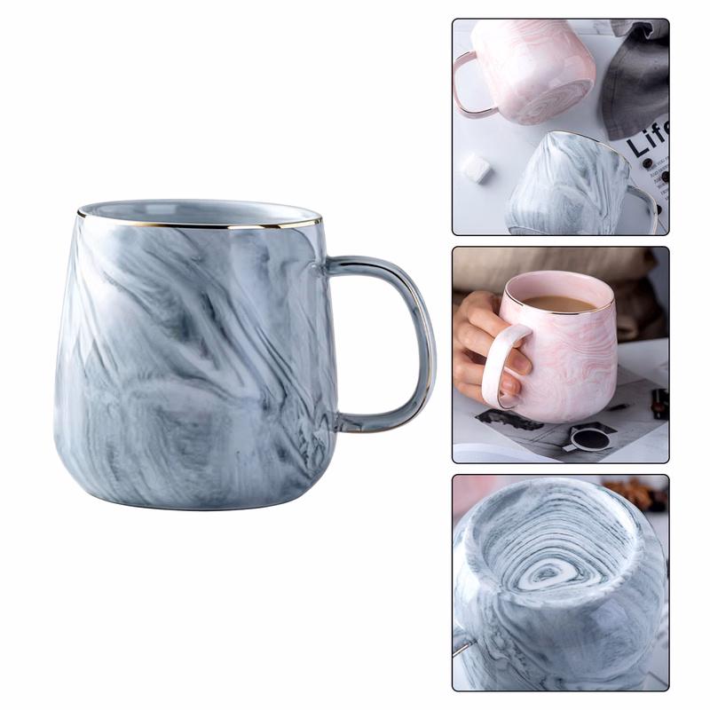 Ceramic Marble Pattern Couple Mug