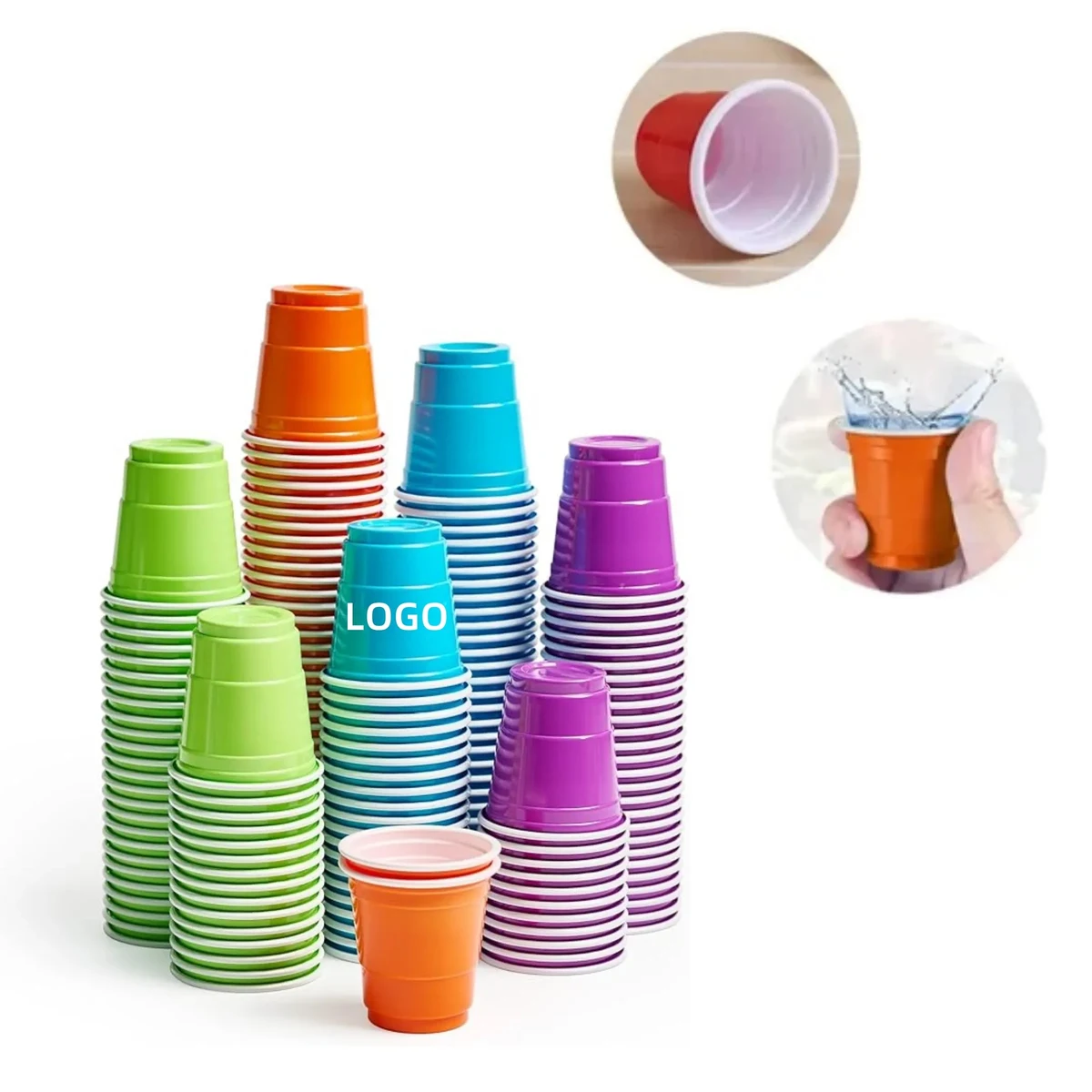 2OZ Mini Plastic Party Shot Cups 1