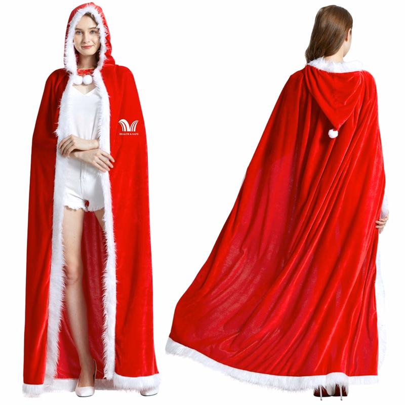 Soft Polyester Christmas Santa Cape