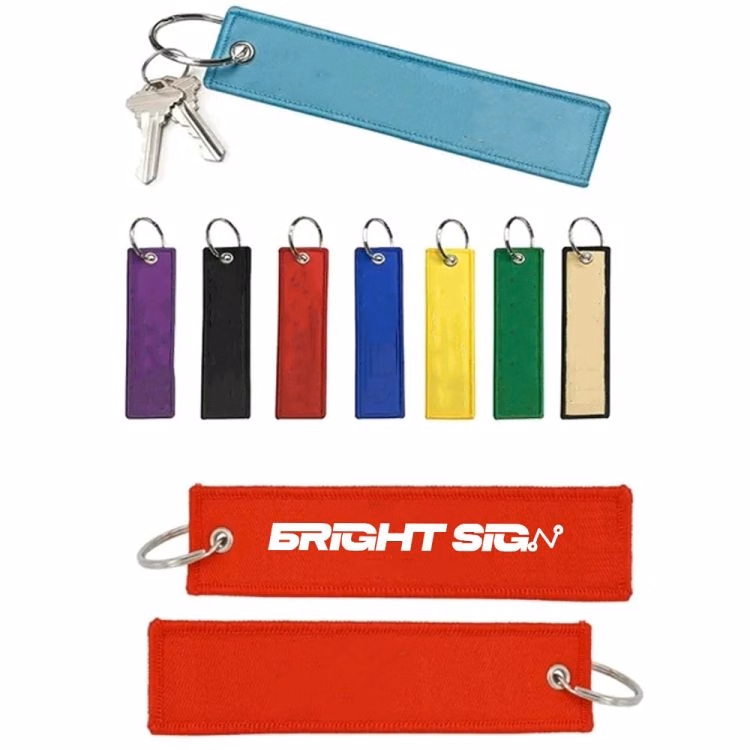 Personalized Double-Sided Embroidered Key Tag