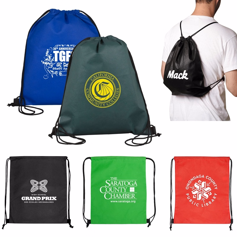 Non Woven Sports Drawstring Backpack