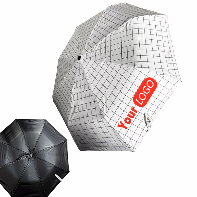 Budget Advertising Lattice Folding Sun & Rain Umbrella