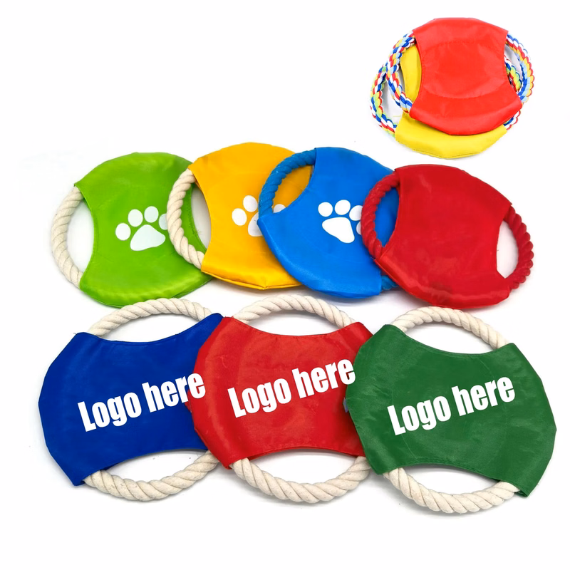 Puppy Dog Rope Throwing  Flying Disc Toys