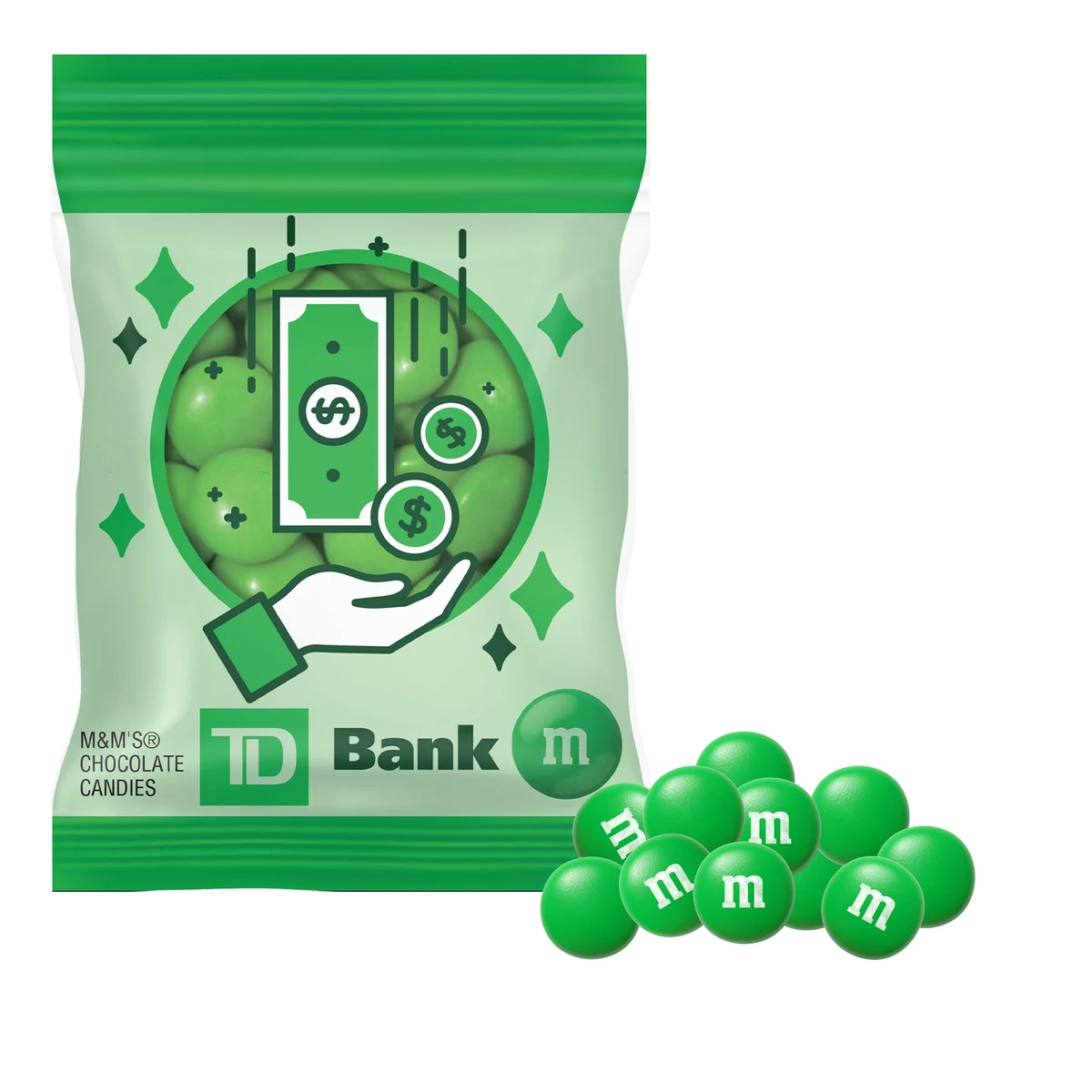 2 oz. Color Choice M&M'S in Full Color Digibag 1