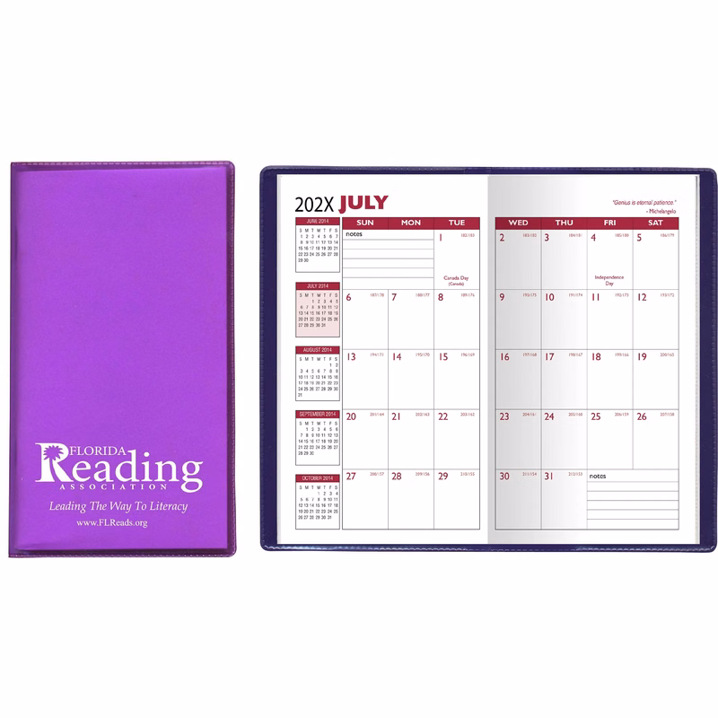 Translucent Academic Monthly Pocket Planner