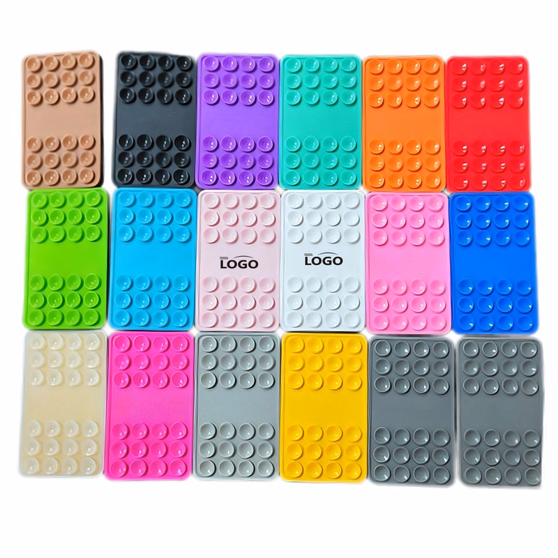 MOQ 10 24 PCS Silicone Single-Sided Suction Phone Case
