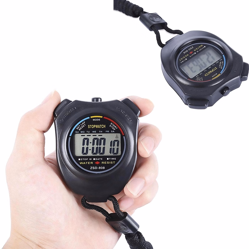 Water Resistant LCD Electronic Stopwatch