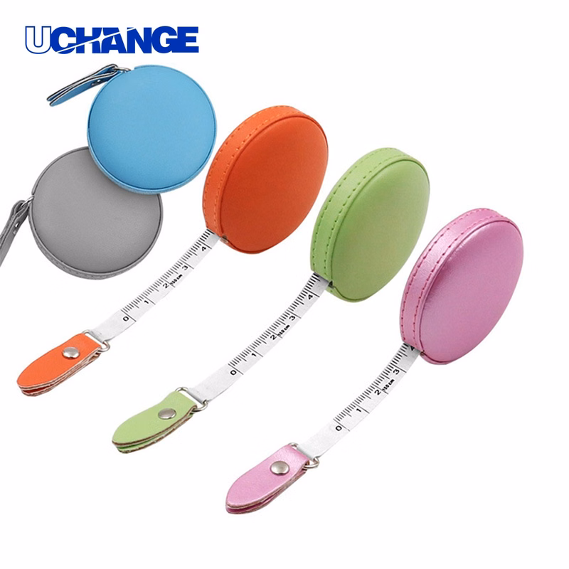 Compact Leather Measuring Tape for Tailoring and Travel