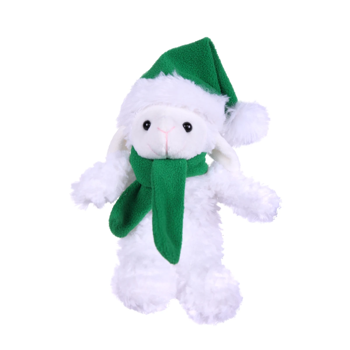 Soft Plush Stuffed Sheep with Christmas Hat and Scarf 1