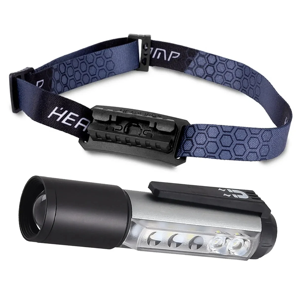 LED+COD Headlamp Flashlight 1