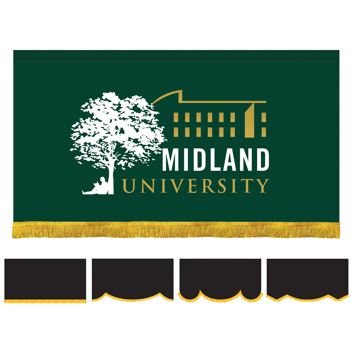 3' x 6' Parade Lead Banner with Fringe 1