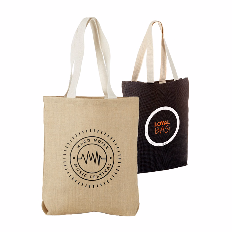 Eco-Friendly Jute Tote Bag with Gusset