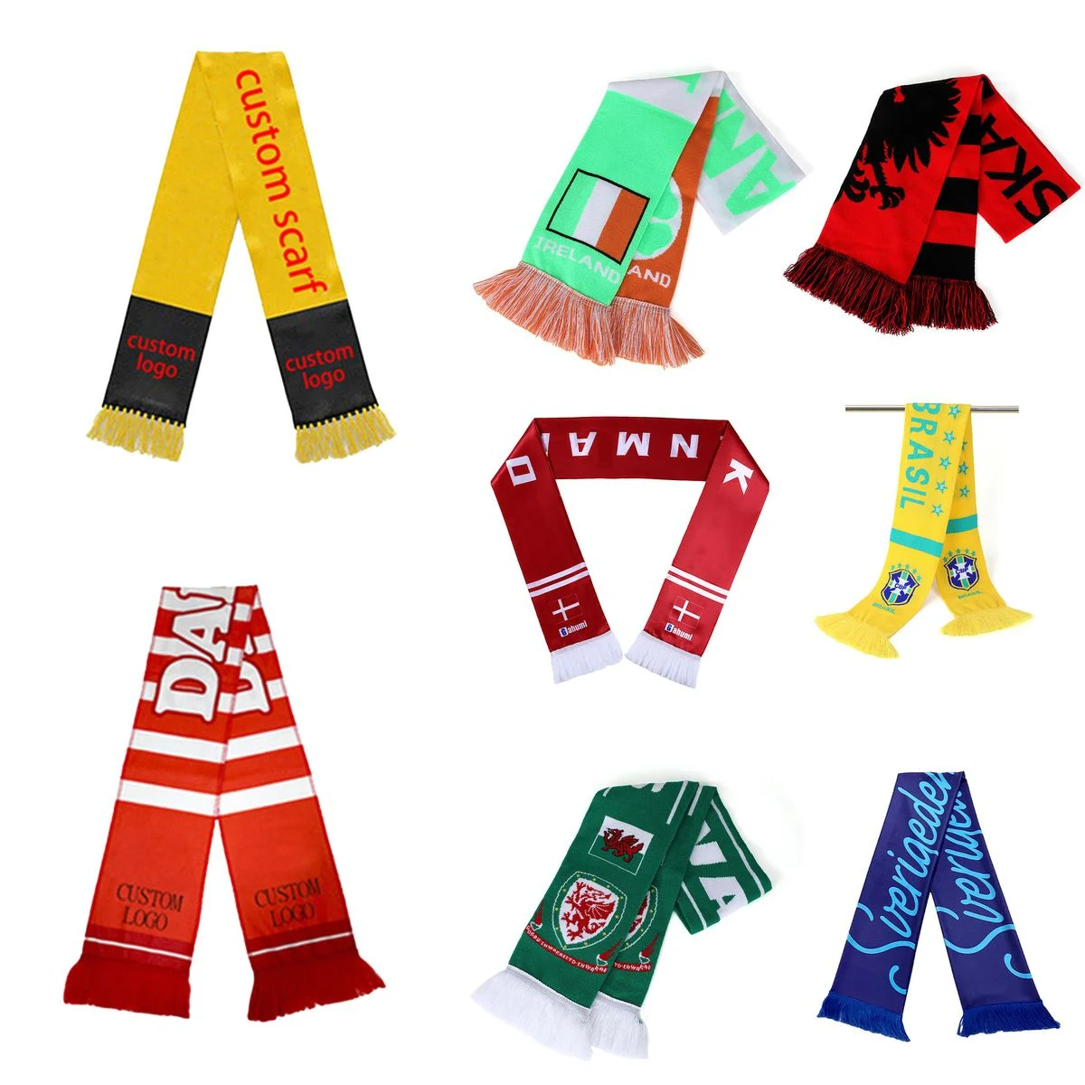 Long Acrylic Team Scarf 1